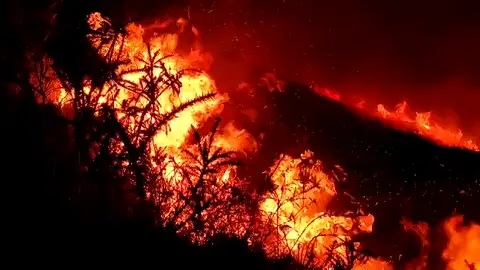 Incendio en Ucieda en el Valle de Cabuérniga Incendio en Ucieda en el Valle de Cabuérniga