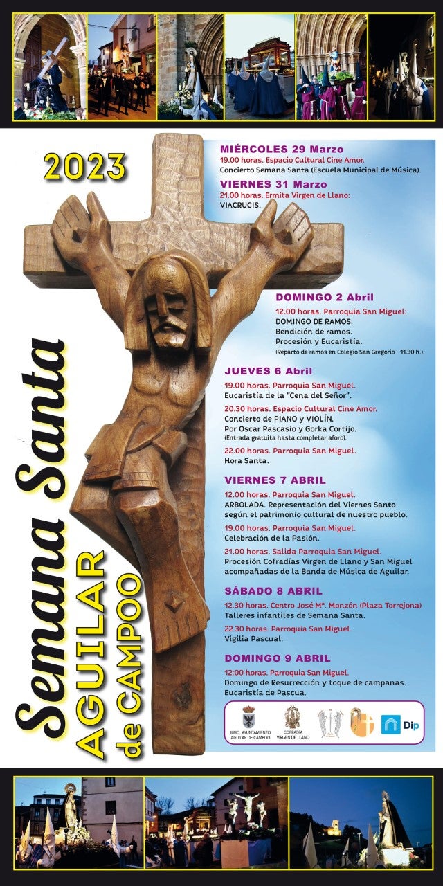 Aguilar de Campoo presenta el programa de actos para Semana Santa Aguilar de Campoo presenta el programa de actos para Semana Santa