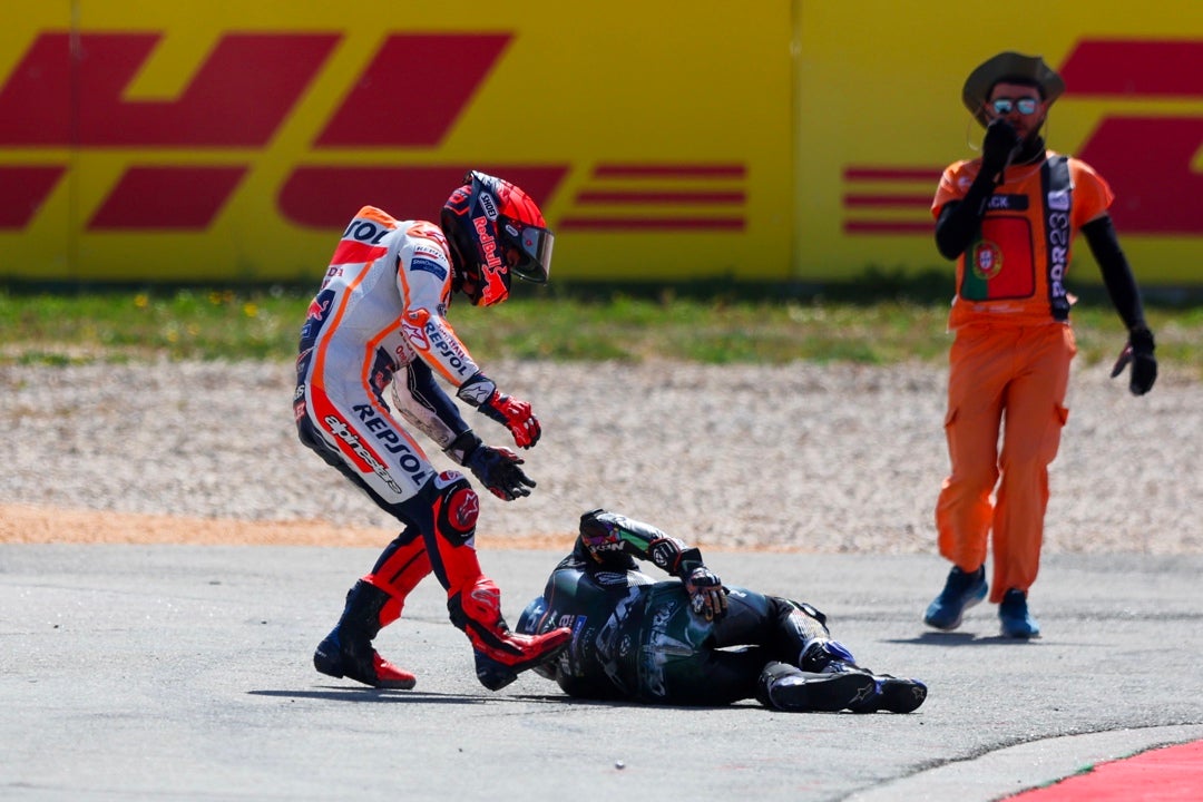Marc Márquez tendrá que cumplir su sanción cuando vuelva a competir Marc Márquez tendrá que cumplir su sanción cuando vuelva a competir