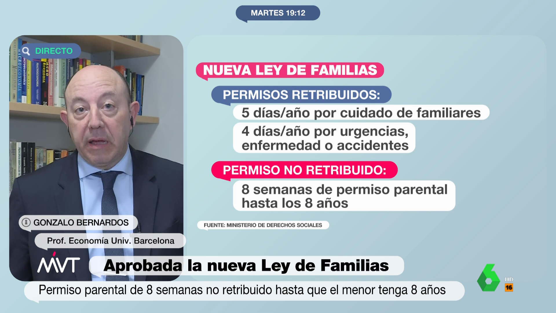 La crítica de Gonzalo Bernardos a la nueva renta de crianza de la ley de familias: “Es una limosna” La crítica de Gonzalo Bernardos a la nueva renta de crianza de la ley de familias: “Es una limosna”