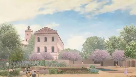 Figuración del futuro jardín jesuítas