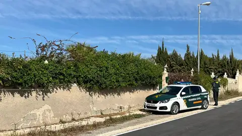 Imagen de archivo de la Guardia Civil en la partida de El Moralet Chalé donde ha ocurrido el tiroteo