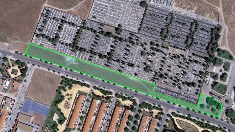 Lugar donde se construirá el &quot;parque covid&quot;