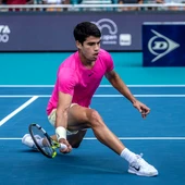 Carlos Alcaraz en los cuartos de final del Masters 1000 de Miami Carlos Alcaraz en los cuartos de final del Masters 1000 de Miami