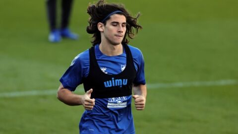 Alex Calvo entrenando