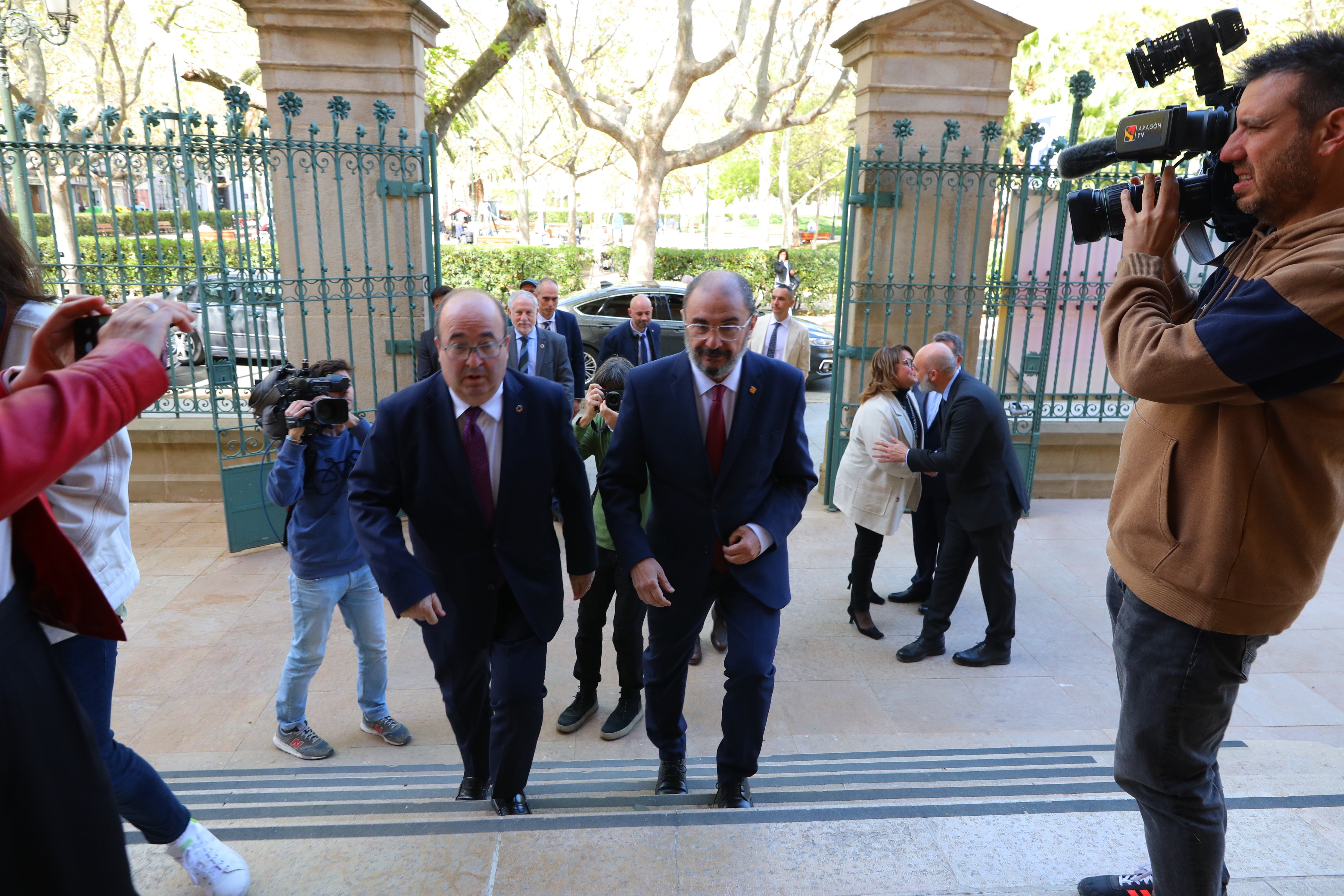 Iceta y Lambán firman impulsar la ampliación del Museo de Zaragoza Iceta y Lambán firman impulsar la ampliación del Museo de Zaragoza