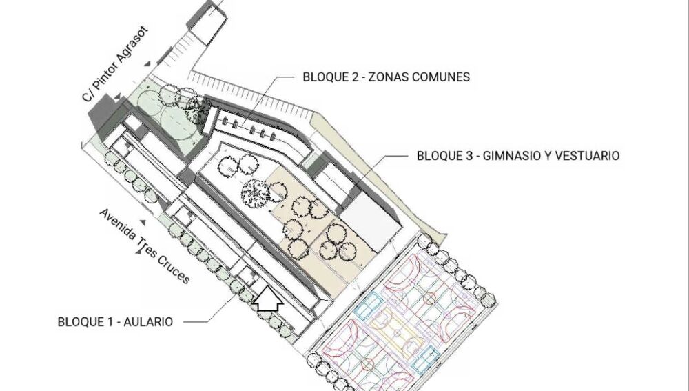 Plano del IES de Patraix