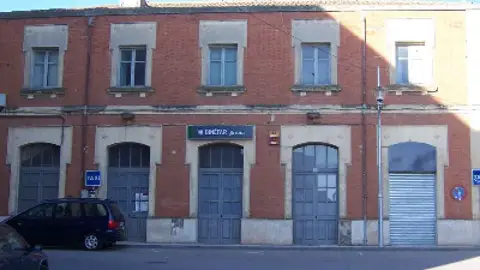 Imagen de la estación de Binéfar. Imagen de la estación de Binéfar.