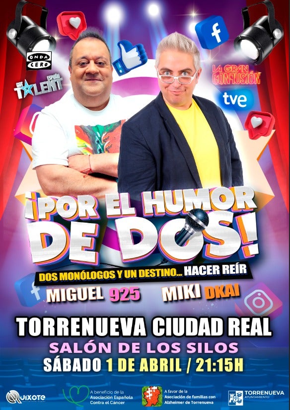 Este sábado Miguel 925 y Miki Dkai nos traen "¡Por El Humor De Dos!" Este sábado Miguel 925 y Miki Dkai nos traen "¡Por El Humor De Dos!"