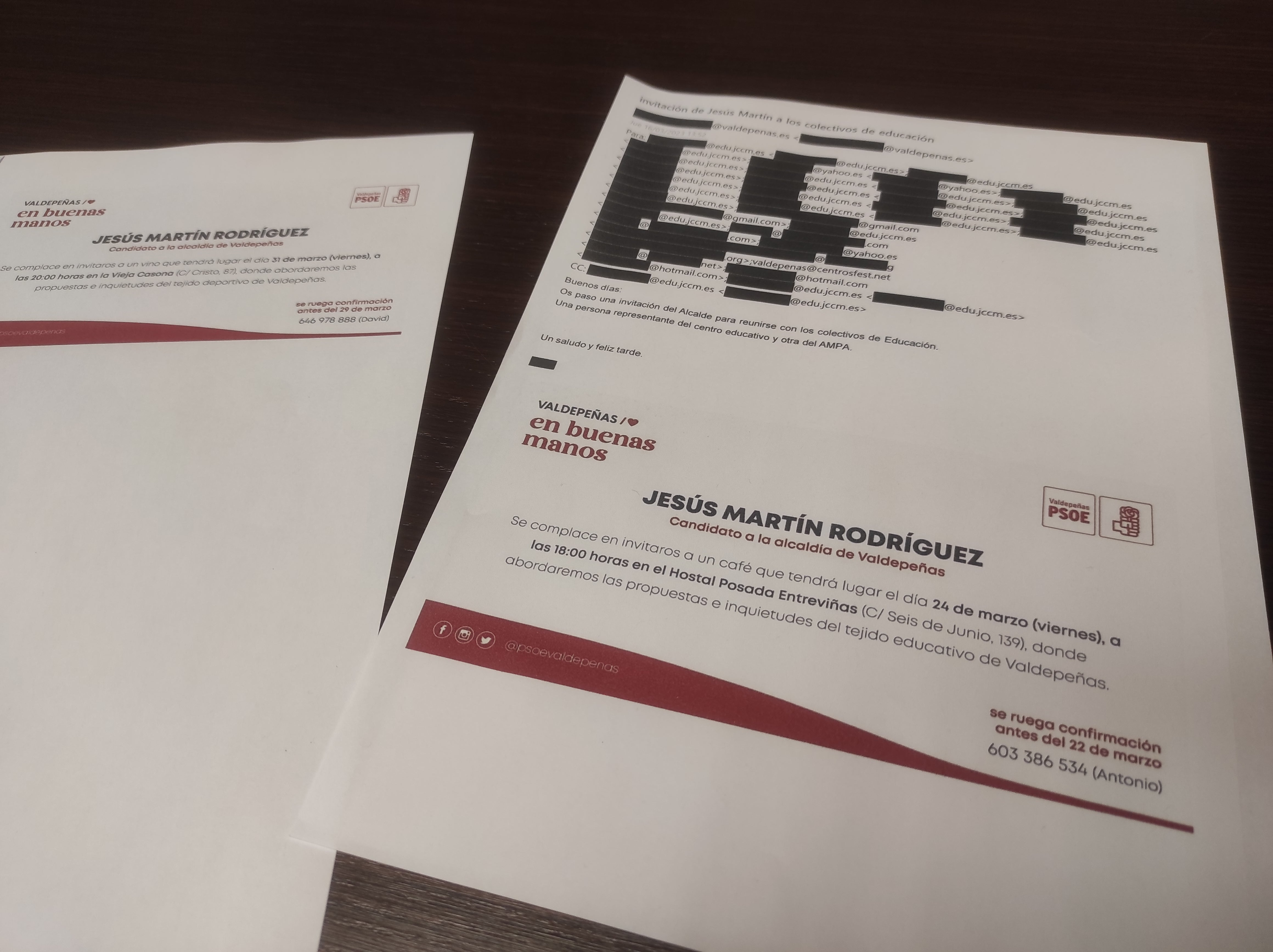 Izquierda Unida Valdepeñas denuncia que el Equipo de Gobierno usa recursos del Ayuntamiento con fines partidistas Izquierda Unida Valdepeñas denuncia que el Equipo de Gobierno usa recursos del Ayuntamiento con fines partidistas