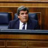 Imagen de archivo del ministro José Luis Escrivá en el Congreso de los Diputados