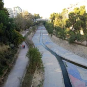 Ladera del río Vinalopó en el centro de Elche. Ladera del río Vinalopó en el centro de Elche.
