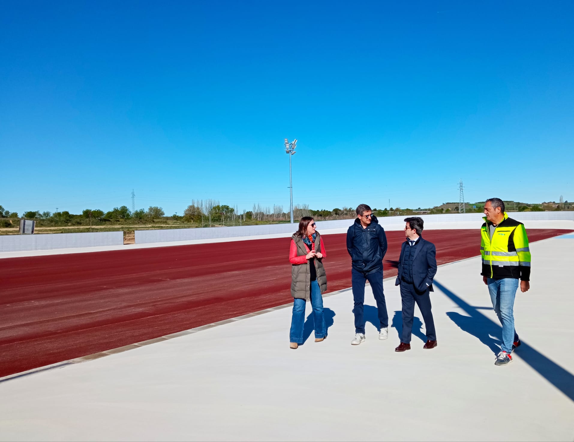 La pista de patinaje del corredor deportivo del cerro, a punto La pista de patinaje del corredor deportivo del cerro, a punto