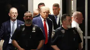 Donald Trump, en el tribunal de Nueva York.