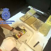 Parte de la cocaína intervenida durante la investigación de la Policía Nacional de Elche. 
