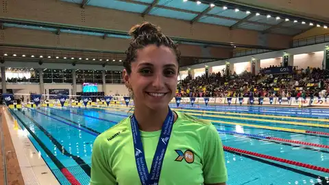 Alba Herrero, nadadora del CN Tenis Elche. Alba Herrero debutará en la modalidad de relevo 4x200