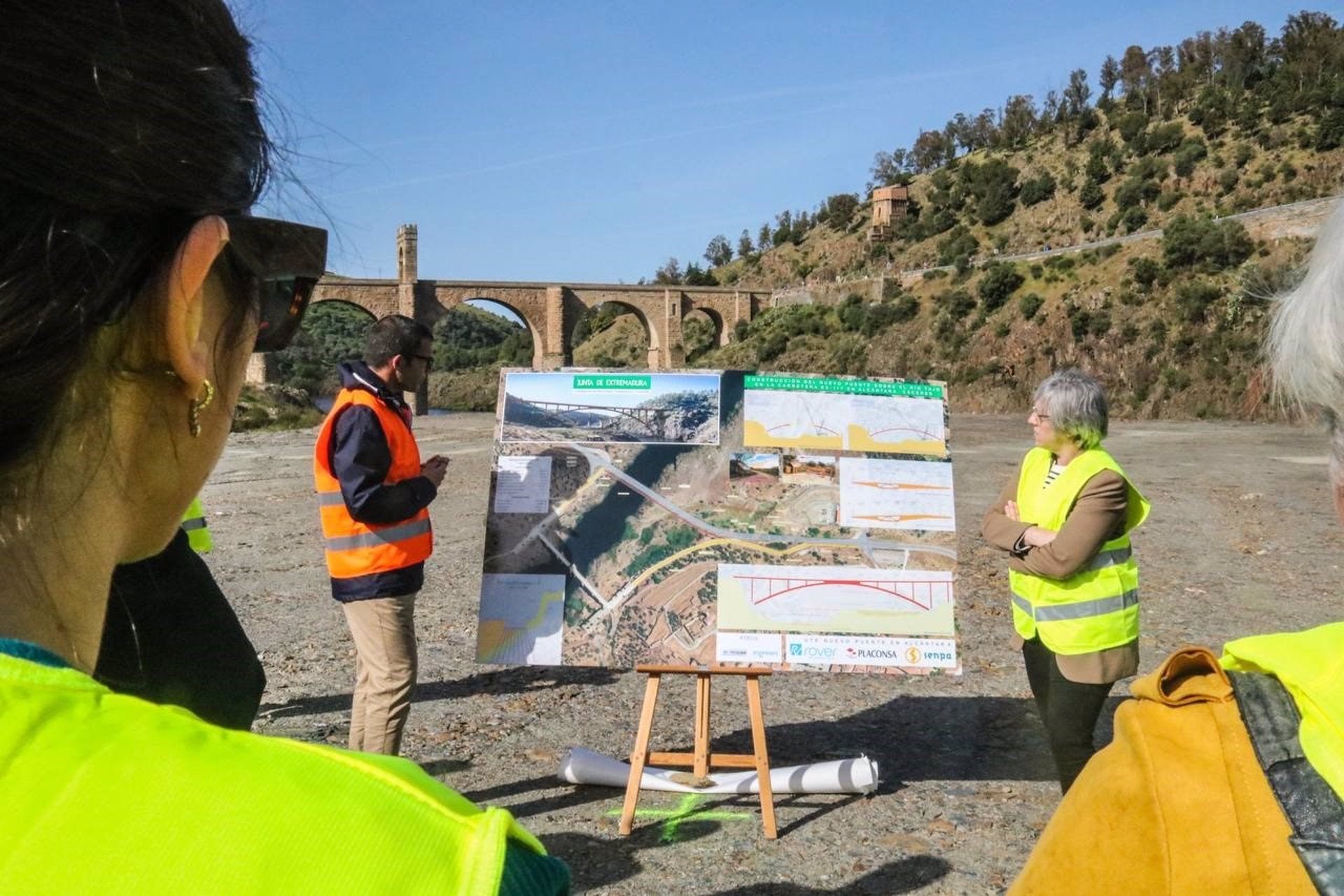 Avanza la construcción del nuevo puente de Alcántara Avanza la construcción del nuevo puente de Alcántara