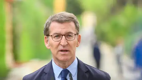 El presidente del Partido Popular, Alberto Núñez Feijóo, en su visita a Sevilla El presidente del Partido Popular, Alberto Núñez Feijóo, en su visita a Sevilla