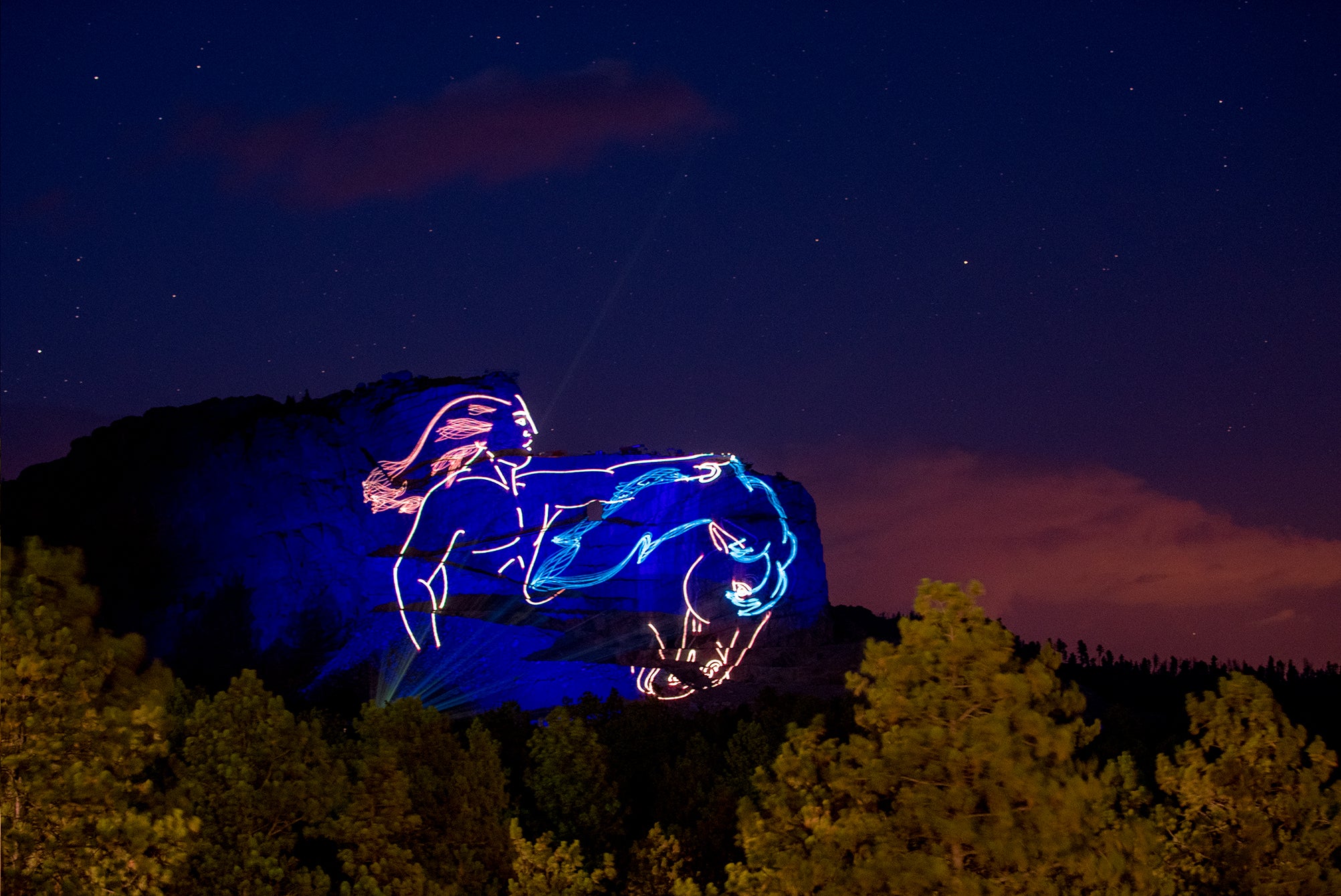Una foto nocturna en Dakota del Sur con la cámara de SuperKarmen Una foto nocturna en Dakota del Sur con la cámara de SuperKarmen
