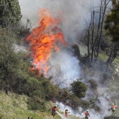 Imagen de archivo de uno de los incendios forestales que ha arrasado algunas zonas de Asturias
