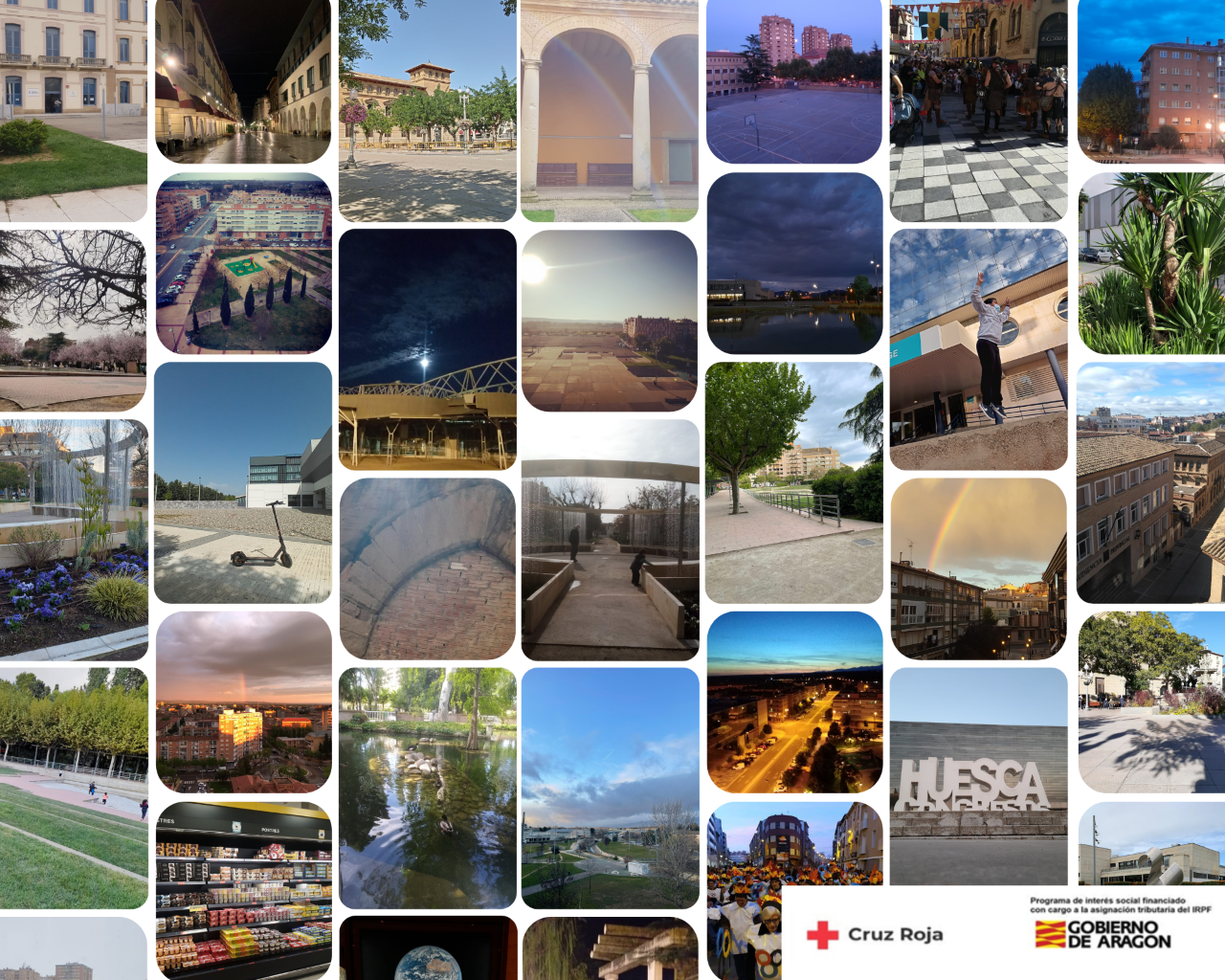 Cruz Roja inaugura la muestra “Aquí y ahora Huesca” en el Centro Cívico Cruz Roja inaugura la muestra “Aquí y ahora Huesca” en el Centro Cívico
