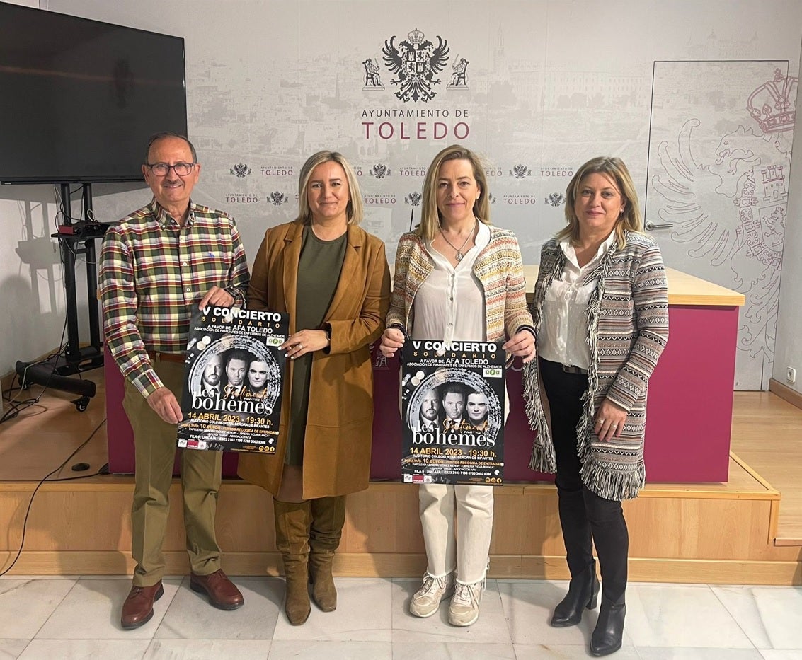 Toledo acoge el concierto solidario de ‘Les Bohemes’ a beneficio de AFA Toledo acoge el concierto solidario de ‘Les Bohemes’ a beneficio de AFA