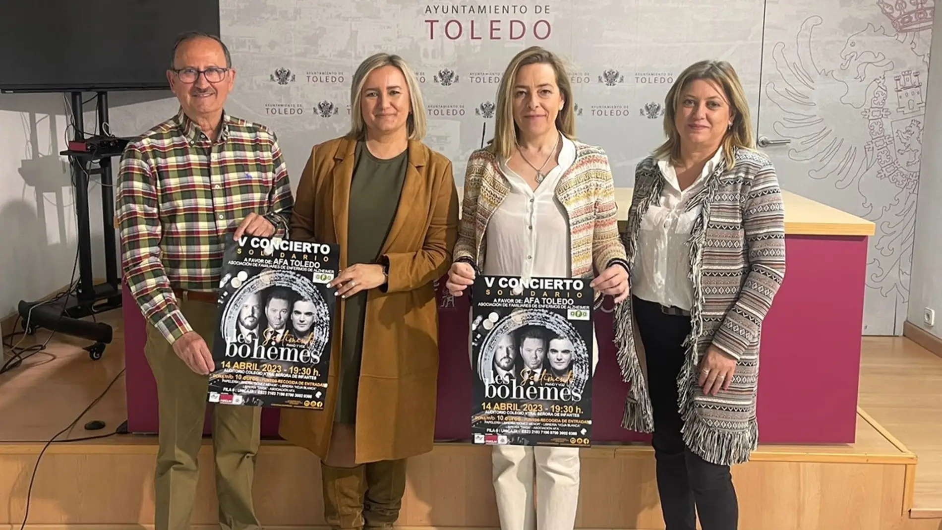 Toledo acoge el concierto solidario de ‘Les Bohemes’ a beneficio de AFA
