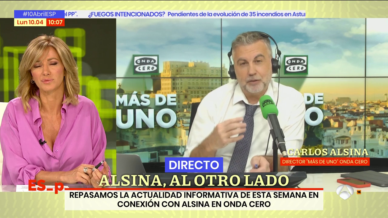 Carlos Alsina: "Lo que más daño le puede hacer a Yolanda Díaz es aparecer como la marca blanca del PSOE" Carlos Alsina: "Lo que más daño le puede hacer a Yolanda Díaz es aparecer como la marca blanca del PSOE"