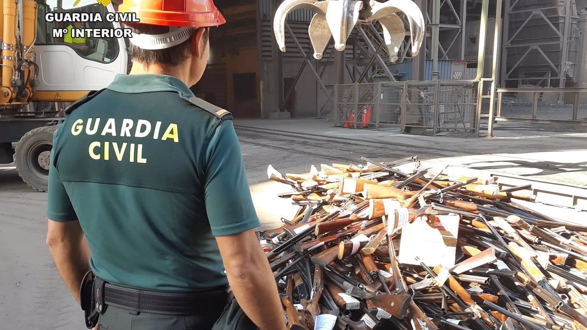 La Guardia Civil de Cáceres destruía en marzo un total de 800 armas que tenía en depósito