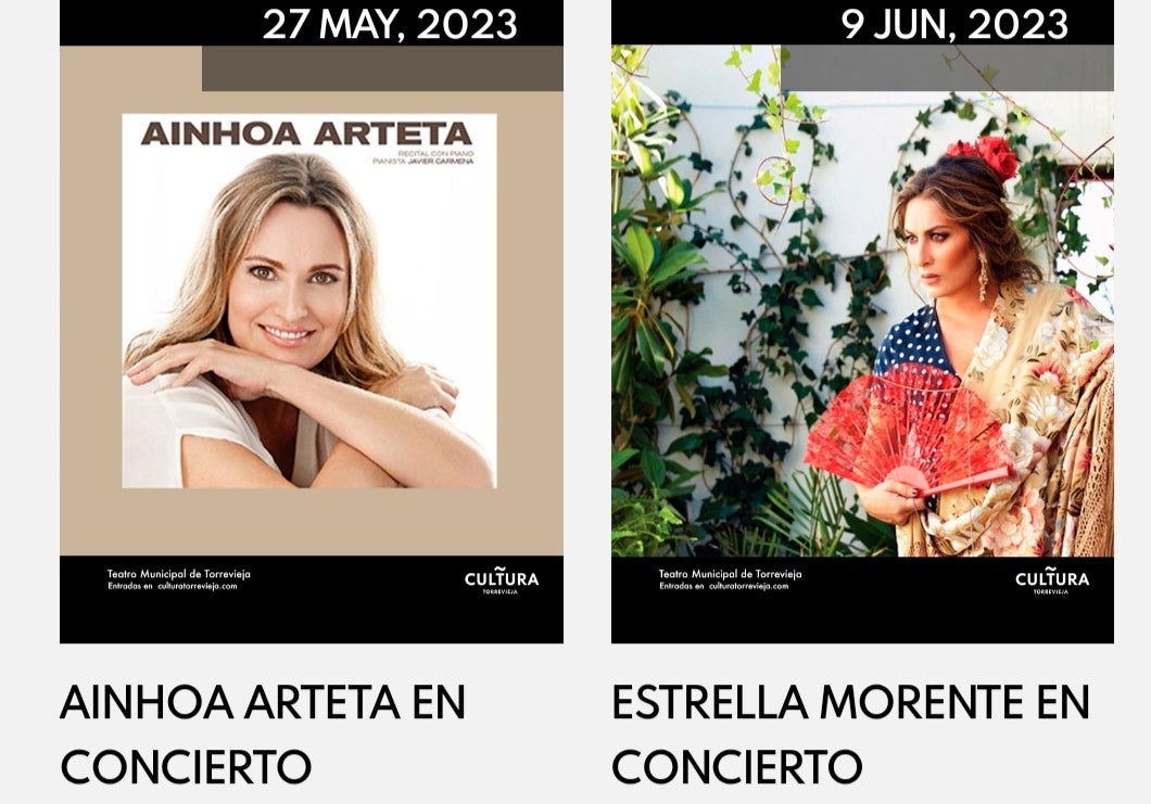 Martita de Graná, Pantomima Full, Ainhoa Arteta y el Gran Circo Acrobático Chino actuarán en Torrevieja Martita de Graná, Pantomima Full, Ainhoa Arteta y el Gran Circo Acrobático Chino actuarán en Torrevieja