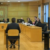 El acusado durante su declaración en el juicio El acusado durante su declaración en el juicio