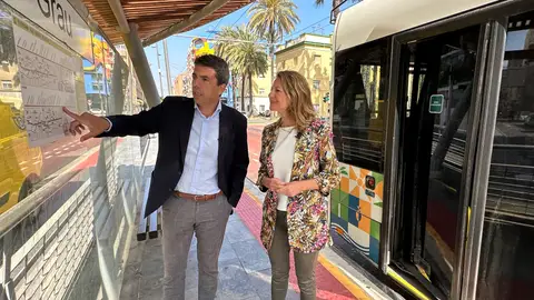 Mazón promete ampliar la línea 1 hasta las playas y creará la línea 2 hasta Vila-real si gana las elecciones Mazón promete ampliar la línea 1 hasta las playas y creará la línea 2 hasta Vila-real si gana las elecciones