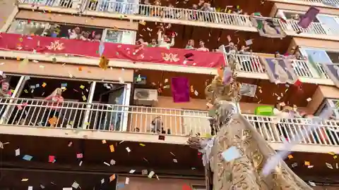Imagen de archivo de la procesión de Las Aleluyas en Elche. Imagen de archivo de la procesión de Las Aleluyas en Elche.