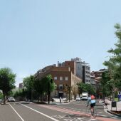 Recreació de la nova avinguda Prat de la Riba