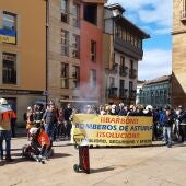 Los bomberos del Principado, Gijón y Oviedo exigen inversión para ampliar plantilla y mejorar el servicio