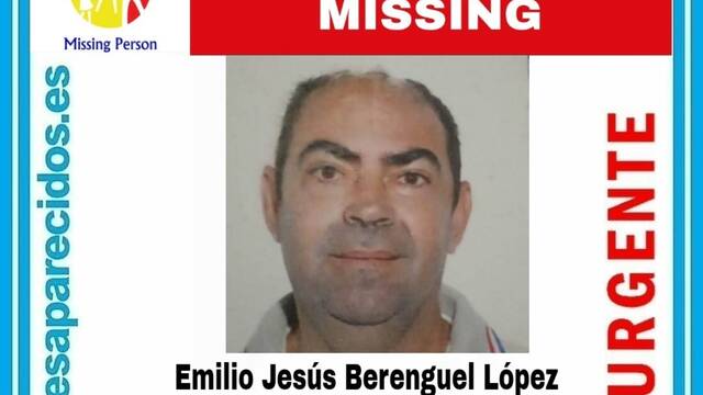 Continúa la búsqueda de Emilio Berenguel, desaparecido hace 10 días en El Ejido Continúa la búsqueda de Emilio Berenguel, desaparecido hace 10 días en El Ejido