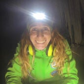 Captura de video en la que se puede ver a Beatriz Flamini, deportista de élite, alpinista y escaladora