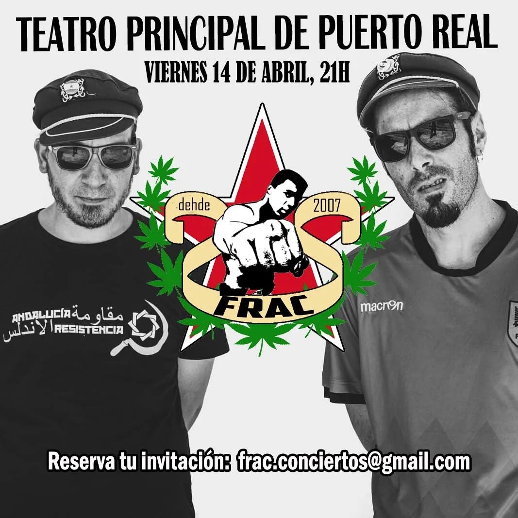 La F.R.A.C protagoniza un concierto por el 14 de abril en Puerto Real La F.R.A.C protagoniza un concierto por el 14 de abril en Puerto Real