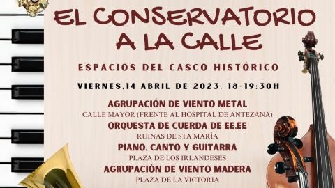 El Conservatorio Profesional de M&uacute;sica de Alcal&aacute; de Henares sale hoy a las calles del casco hist&oacute;rico