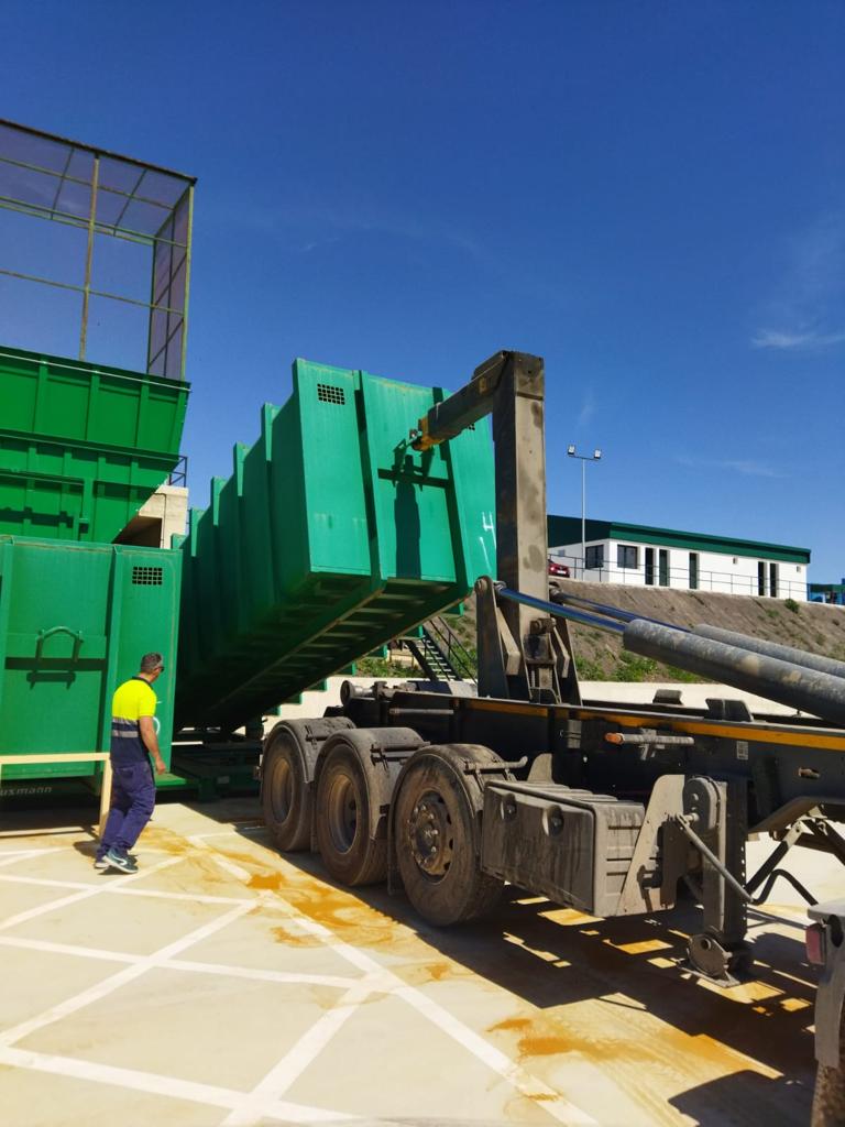 La planta de transferencia de Chiclana ya funciona a modo de pruebas La planta de transferencia de Chiclana ya funciona a modo de pruebas