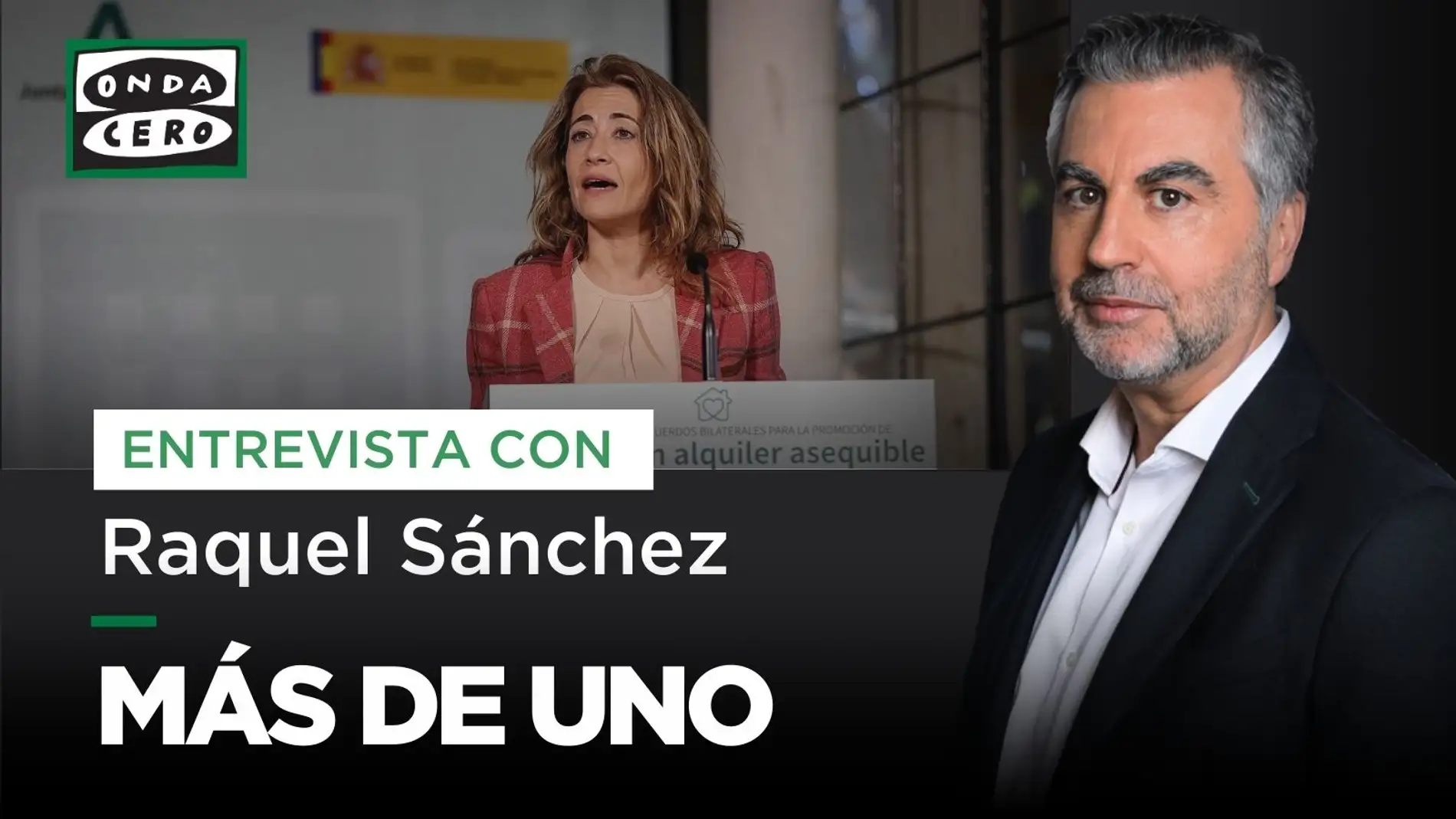 Carlos Alsina entrevista este lunes a la ministra Raquel Sánchez