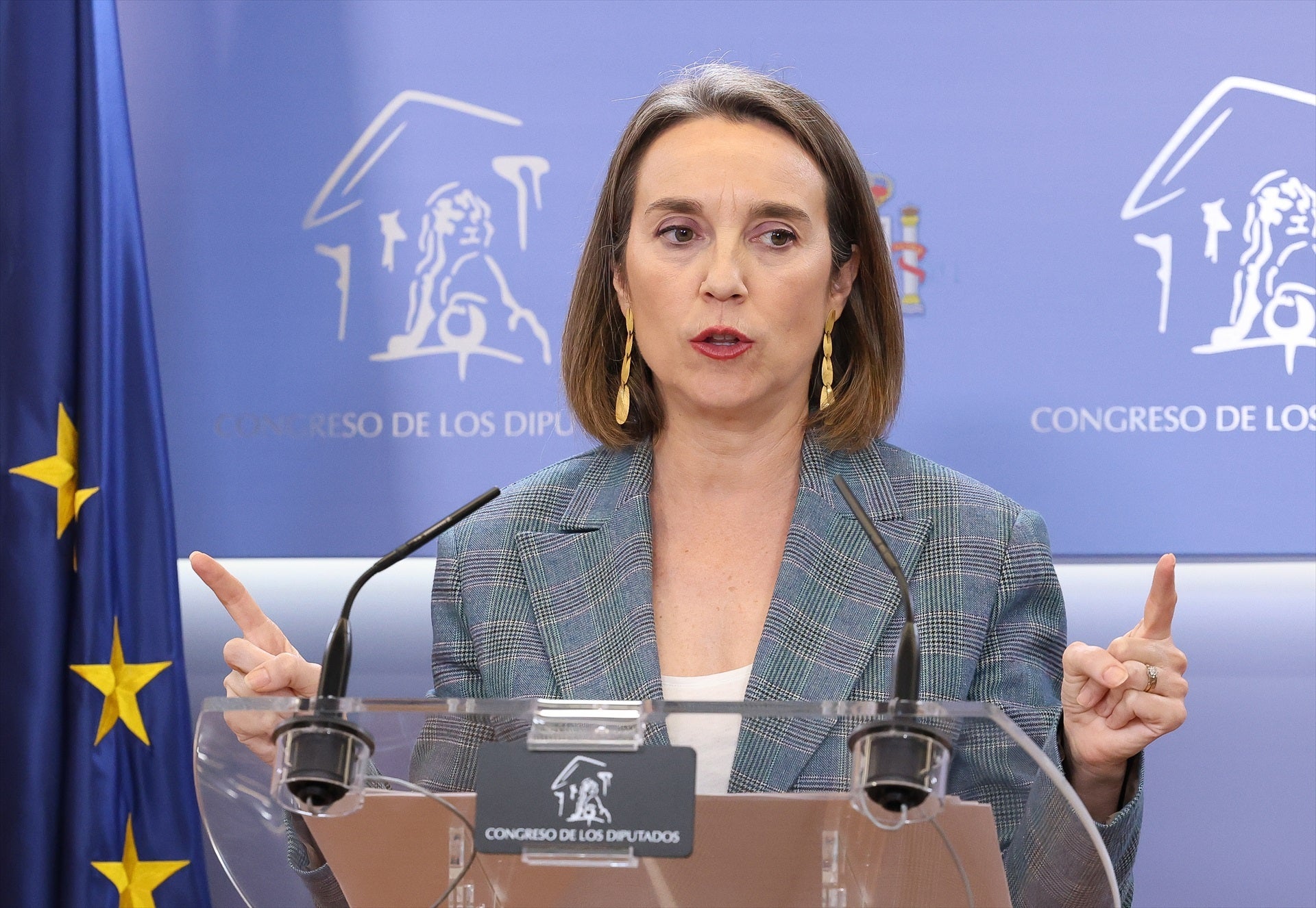 Cuca Gamarra: "Sánchez habla de conspiraciones en vez de asumir la derrota" Cuca Gamarra: "Sánchez habla de conspiraciones en vez de asumir la derrota"