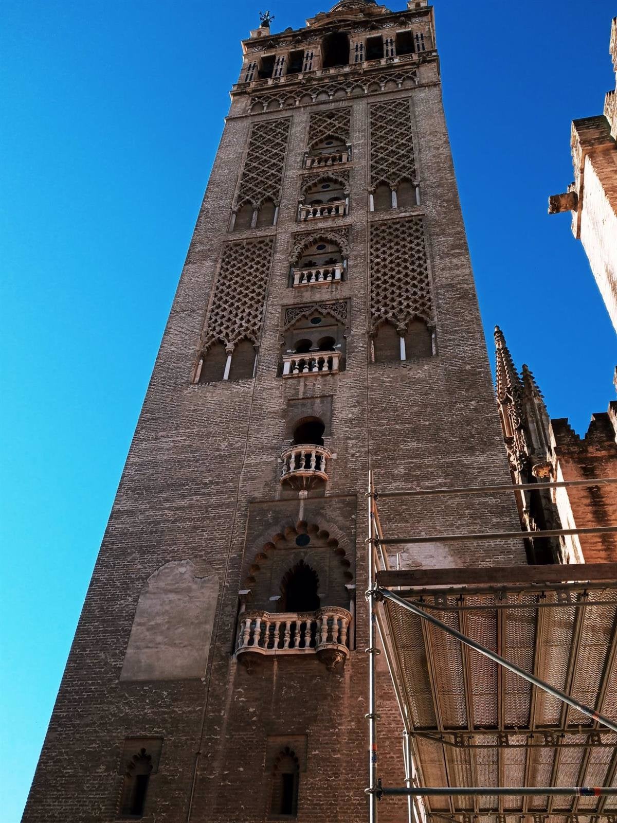 Comienza la restauración de la cara norte de La Giralda Comienza la restauración de la cara norte de La Giralda