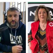 José Antonio Medina, de Escuela Canina y Eva Antolín de Cruz Roja Palencia