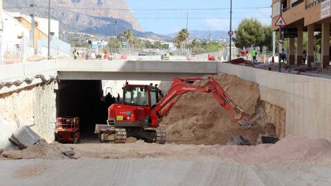 soterramiento avenida beniarda benidorm