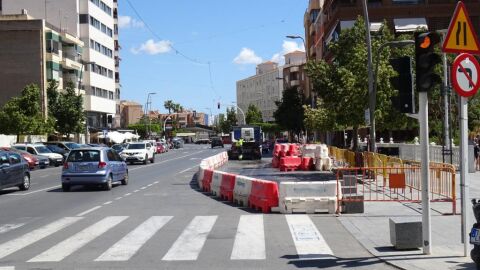 Obras Rotonda Avenida Pa&iacute;s Valenci&agrave; La Vila Joiosa