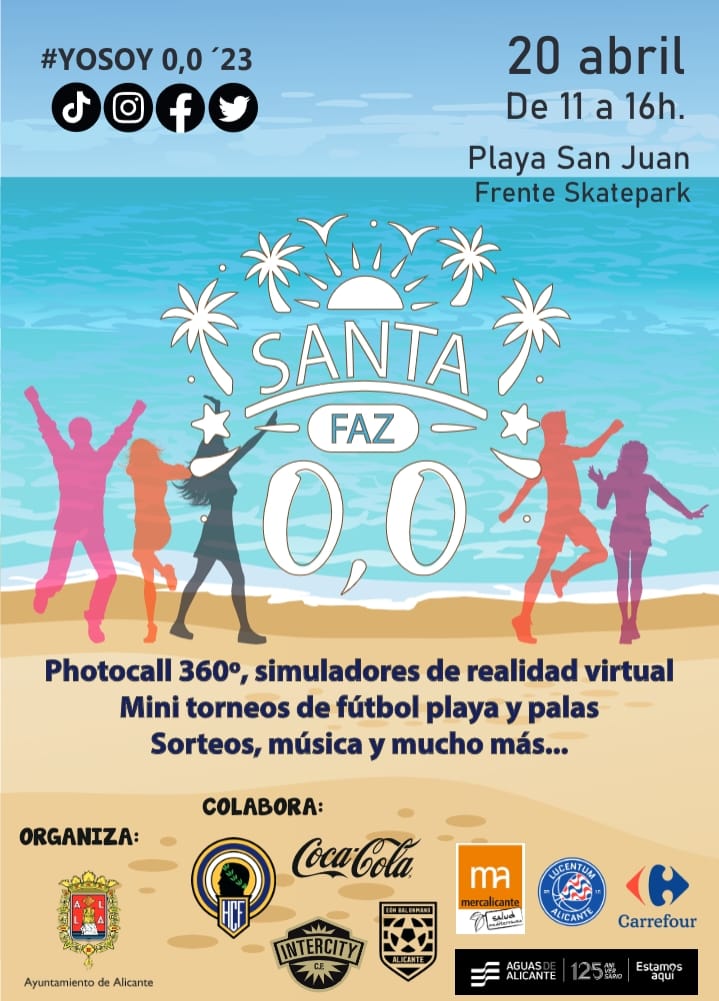 Fiesta saludable para los jóvenes de Alicante en la Playa de San Juan: 'Santa Faz 0,0' Fiesta saludable para los jóvenes de Alicante en la Playa de San Juan: 'Santa Faz 0,0'