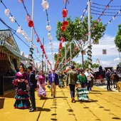 Ambiente en una de las calles de la Feria Ambiente en una de las calles de la Feria