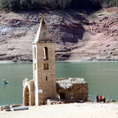 Pantano de Sau bajo mínimos por la sequía