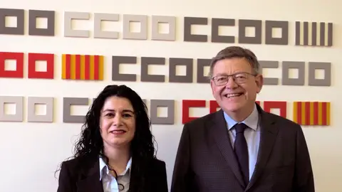 Ana García ha recibido al candidato del PSPV y actual president Ximo Puig Ana García ha recibido al candidato del PSPV y actual president Ximo Puig